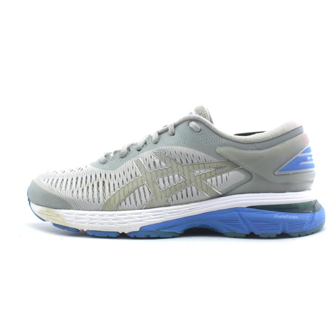 Asics women's gel-kayano 25 shoe - 2024 mid grey/blue coast