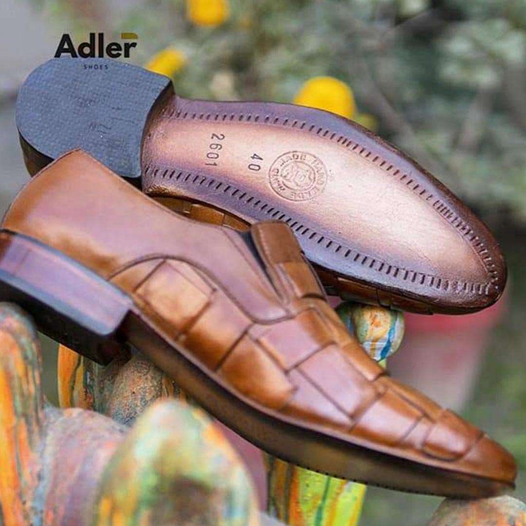 AS-2601 HN -Adler Shoes Makes Pakistan Best Handmade Leather Shoes.● Upper: 100% Original Aniline Leather ● Sole: 100% Original Cow Leather Sole ● Lining: Anti-bacterial lining with added comfort ● Warranty: 3-Month Repair Warranty