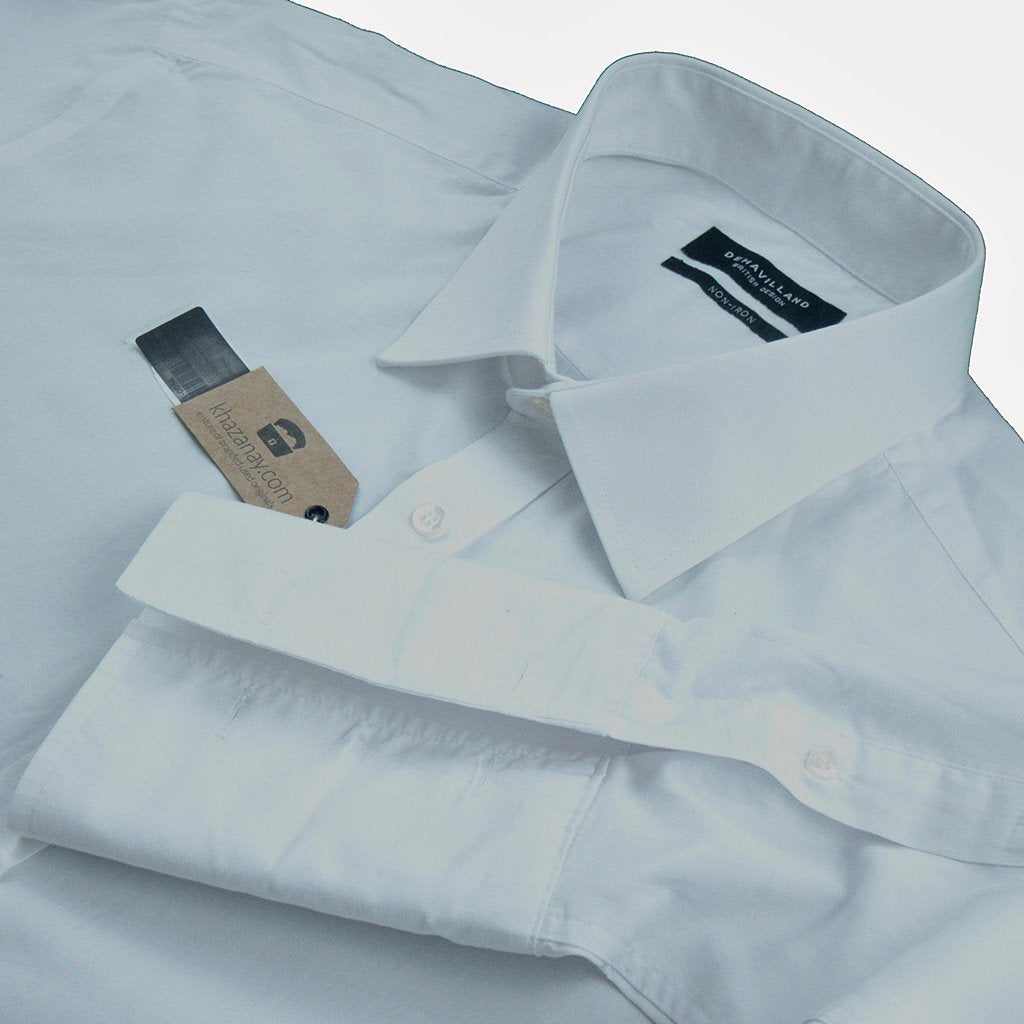 Dehavilland Non Iron (Sleeves With Cufflinks) - Khazanay