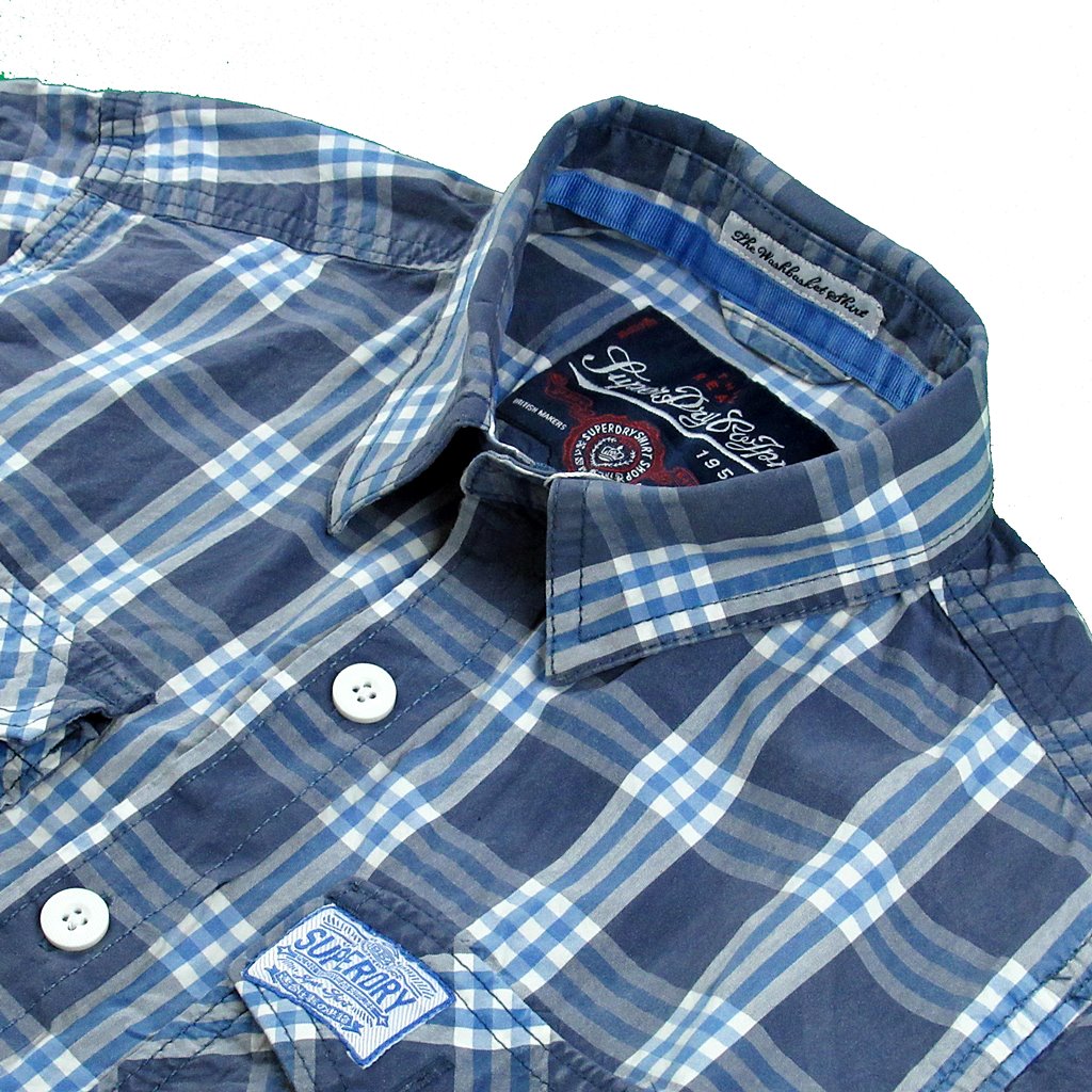 Superdry Shirt  (Made In India) (Half Sleeves) - Khazanay