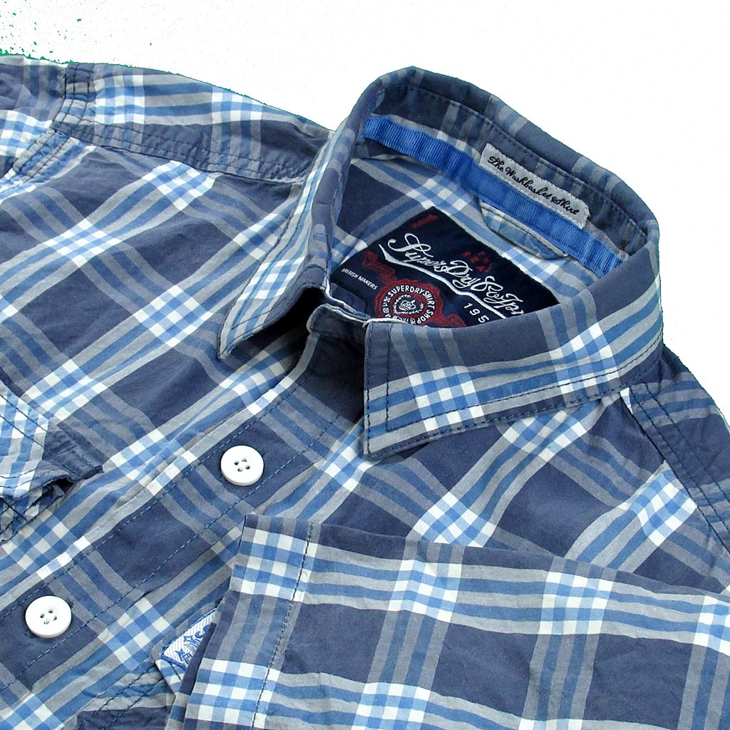 Superdry Shirt  (Made In India) (Half Sleeves) - Khazanay