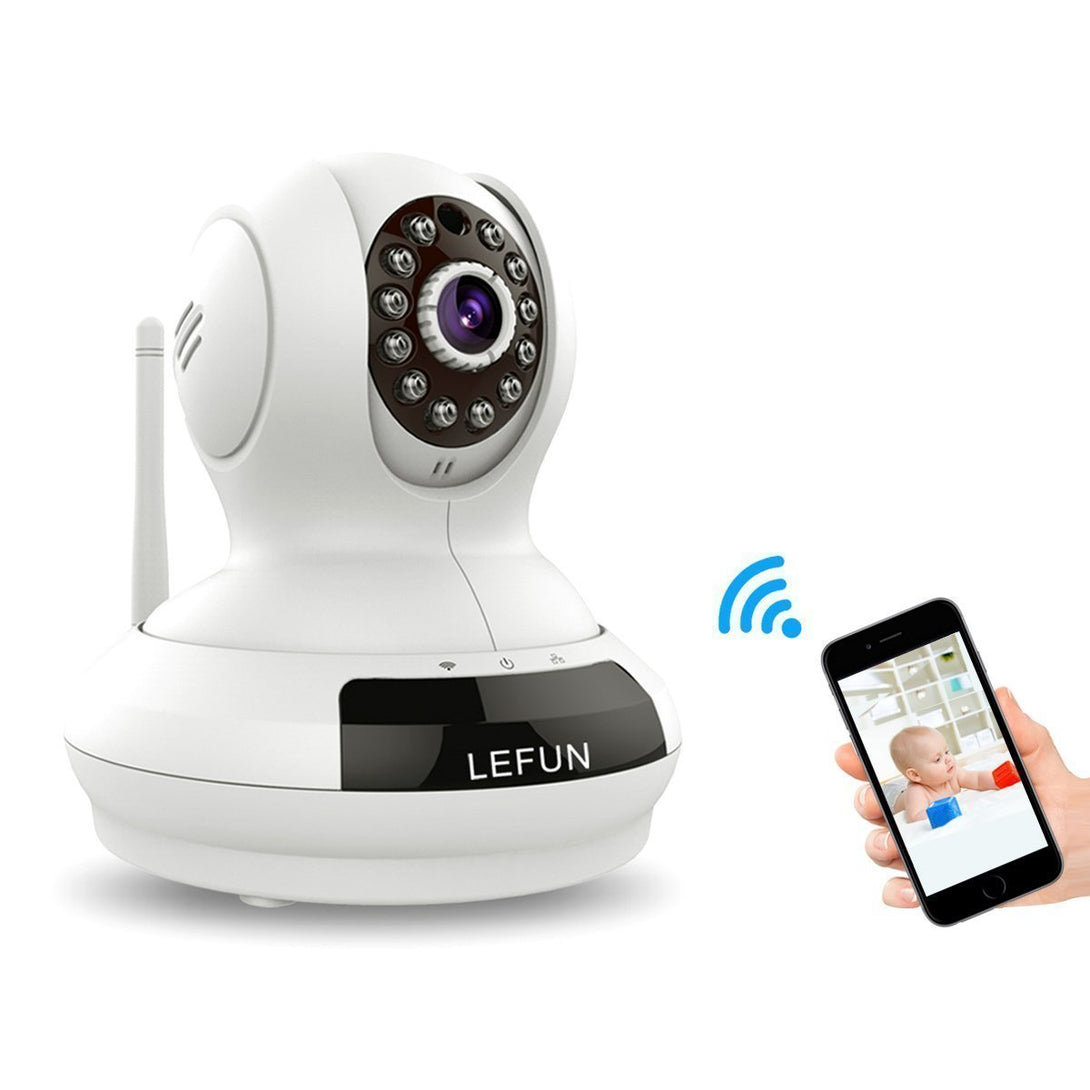 Security Camera, LeFun 720p Wireless Wifi Surveillance Camera Indoor IP Camera with Pan Tilt Zoom Motion Detect Two Way Audio Night Vision Remote Control for Baby Monitor - Khazanay