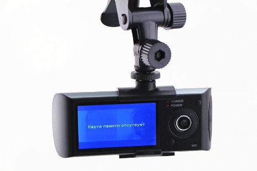 R300 Synchronous Recording Vehicle-mounted DVR Camcorder With Double Cameras-black - Khazanay