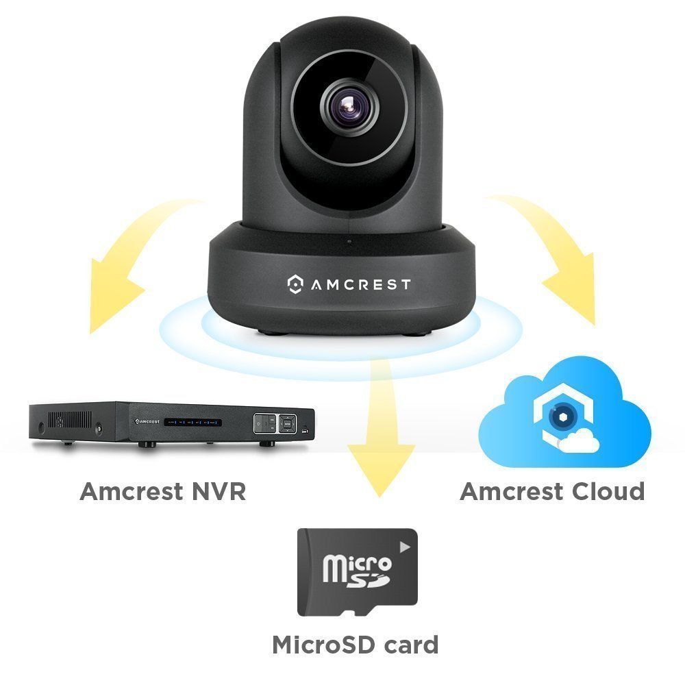 Amcrest IP2M-841 ProHD 1080P (1920TVL) 30FPS Wireless WiFi IP Camera - Black - Khazanay