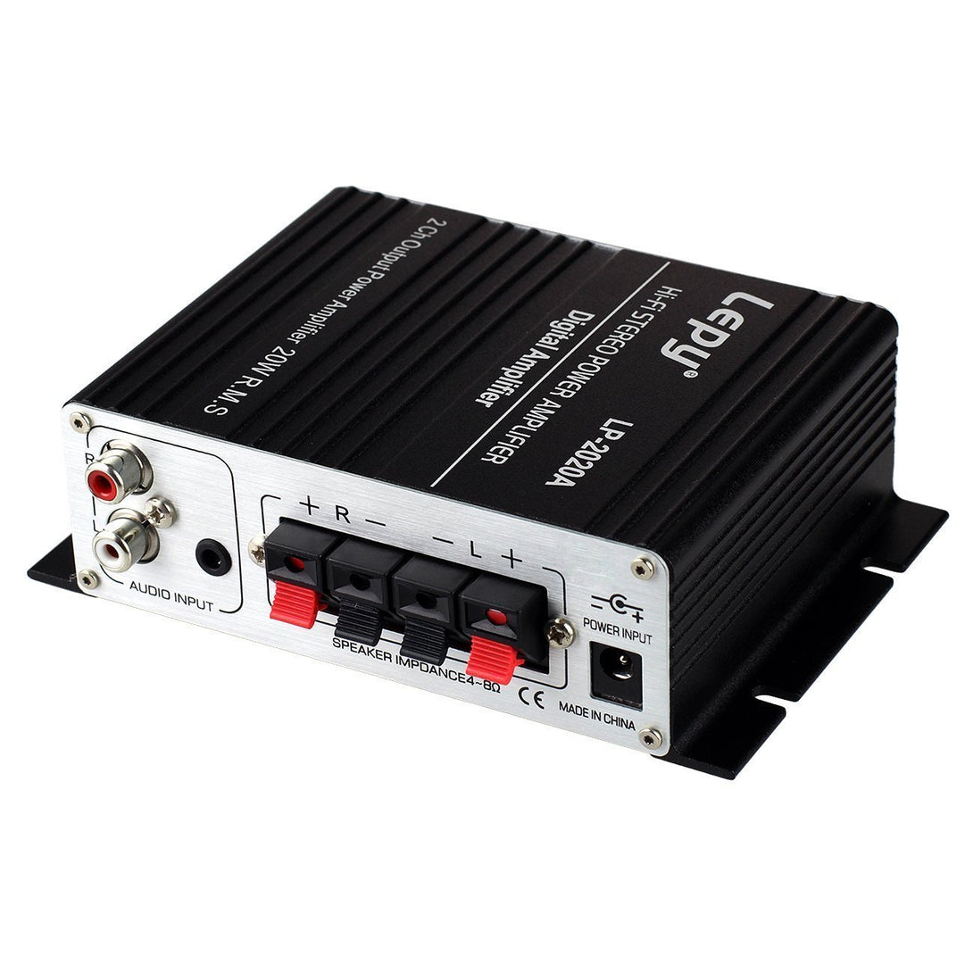 LEPY LP-2020A Power Amplifier Stereo HiFi Digital Audio Car Auto Motor Amp -- Black - Khazanay