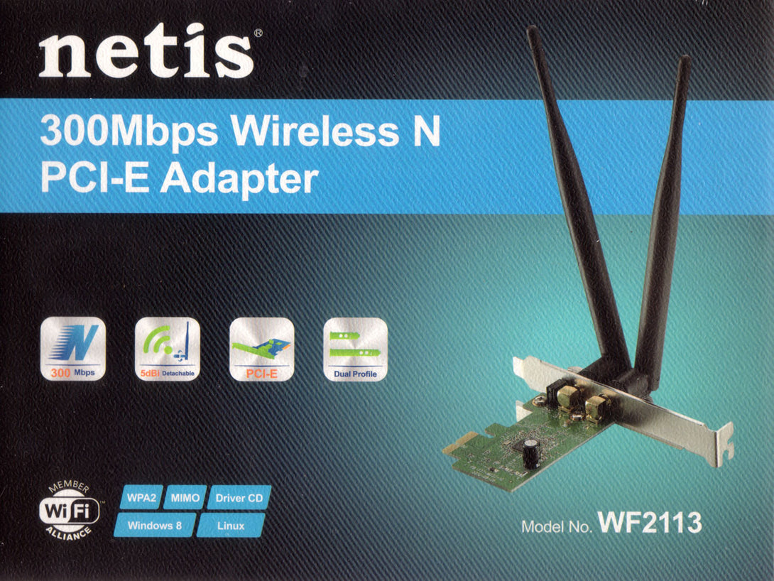 Netis 300Mbps Wireless N PCI-E Adapter - Khazanay