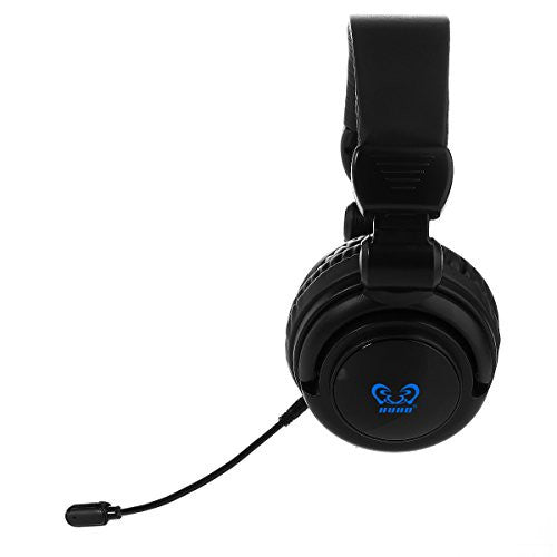 HAMSWAN HUHD 2.4Ghz Optical Wireless Stereo Vibration Gaming Headset for XBOX ONE XBOX 360 PS4 PS3 PC Mac and TV with Detachable Microphone - Khazanay