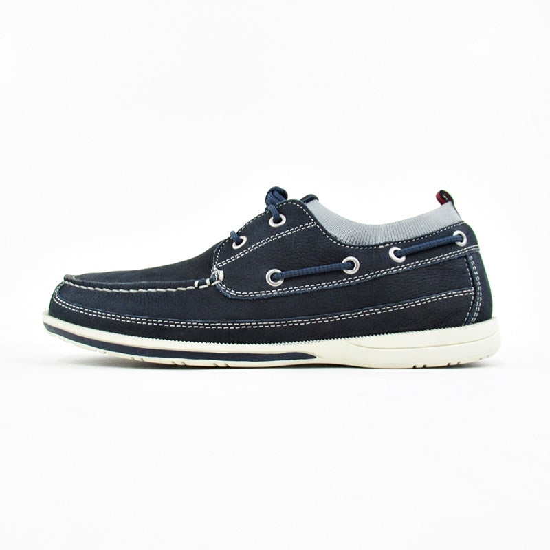 JOHNSTON & MURPHY  Navy Boat Shoes - Khazanay