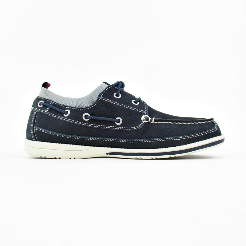 JOHNSTON & MURPHY  Navy Boat Shoes - Khazanay