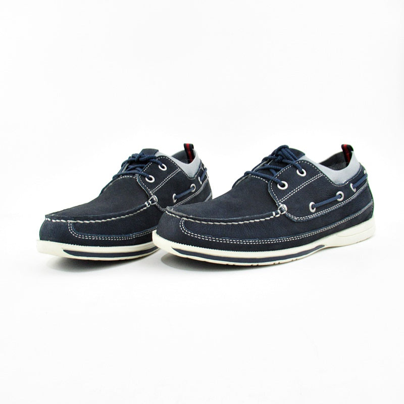 JOHNSTON & MURPHY  Navy Boat Shoes - Khazanay