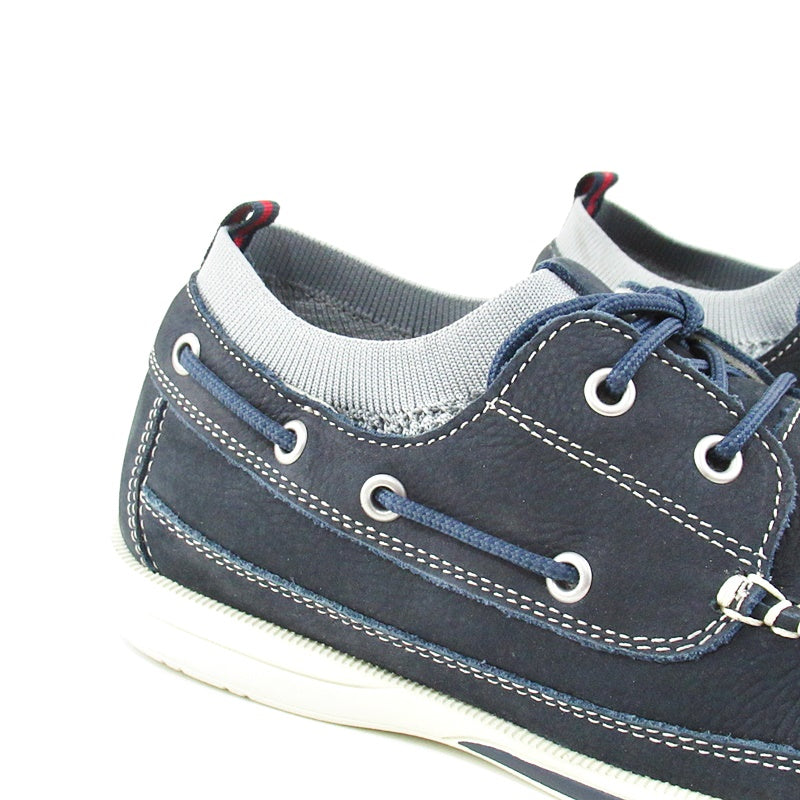 JOHNSTON & MURPHY  Navy Boat Shoes - Khazanay