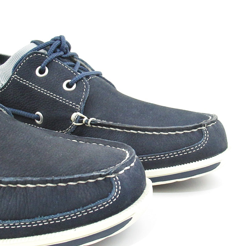 JOHNSTON & MURPHY  Navy Boat Shoes - Khazanay