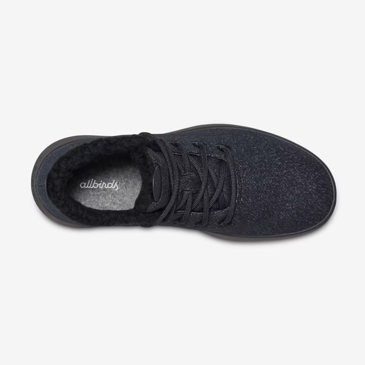 Allbirds Wool Runner-up Mizzle Fluffs - Natural Black (Black Sole ...